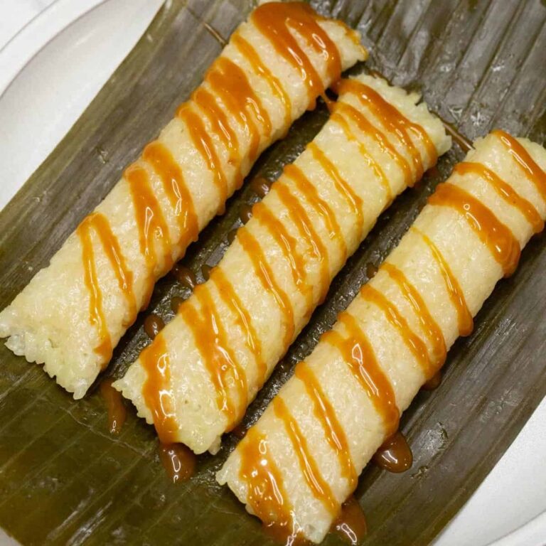 Rice Cake With Coconut And Ginger Wrapped w/Banana Leaves Suman