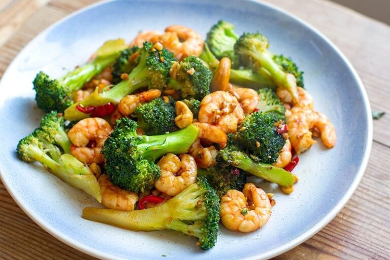 Prawn Stir Fry Broccoli Cashew